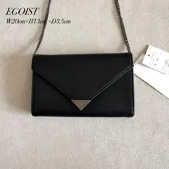 ⭐︎⭐︎EGOIST チェーンショルダーバッグ ブラック 2WAY ミニバッグのサムネイル