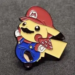 【新品未使用】マリオピカチュウ　ピカチュウマリオピンバッチ　在庫あり