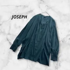 JOSEPH ジョセフ 綿混 ブラウス 36 S M グリーン ゆったりのサムネイル