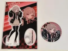 ぼ*ー様 ダンガンロンパ 七海千秋 アクリルフィギュア 缶バッジセットのサムネイル