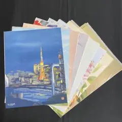 ★しゅんこう ちぎり絵製作キット四季風景画４枚＆額セット ☆しゅんこう ちぎり絵製作キット四季風景画4枚＆額セット