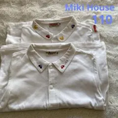 ミキハウス　長袖ブラウスとポロシャツセット　プッチー