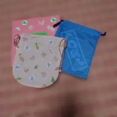 Disney ミッキーマウス 巾着袋 2点セット