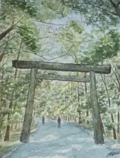 水彩画 犬吠埼灯台の風景 - メルカリ