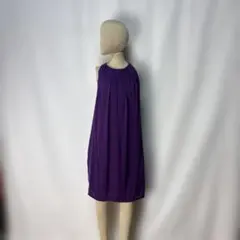 ZARA パープル ノースリーブワンピ M