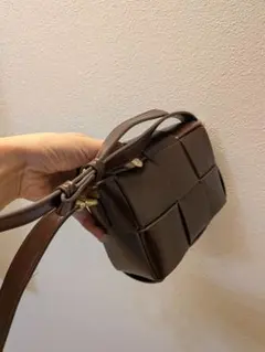 イントレチャート風 ショルダーバッグ ブラウン