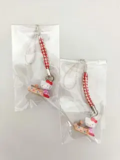 ハローキティ ストラップ 2個セット