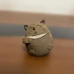 内藤ルネ 猫の陶器 置物2体セット 昭和レトロ アンティーク 骨董品
