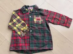 ミキハウス チェック柄シャツ 80