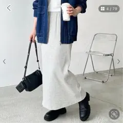 GeeRA リブタイトロングスカートのサムネイル