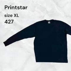 Printstar クルーネック スウェット ブラック XL トレーナー　長袖のサムネイル