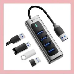 【SETMSPACE】4ポート usbハブ 3.0 高速転送 5Gbps 軽量