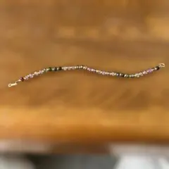 多色ビーズ ブレスレット フック式