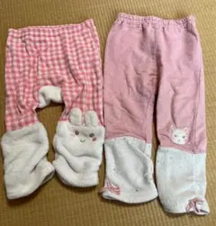 キムラタン　クーラクール　ズボン二枚セット　ピンク　サイズ70