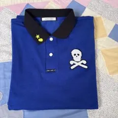 MARK & LONA ポロシャツ ブルー スカル刺繍 - メルカリ