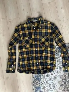 RODEO CROWNS チェック柄 長袖シャツ イエローのサムネイル