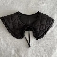 youさま専用　黒 キルティング フリル つけ襟