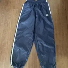 adidas キッズ ロングパンツ ネイビー