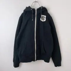 NIKE マンチェスターユナイテッド　刺繍ロゴ　フルジップ　パーカー　メンズ古着