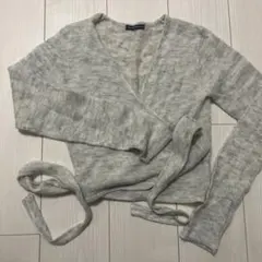BRANDY MELVILLE グレー ラップカーディガンのサムネイル