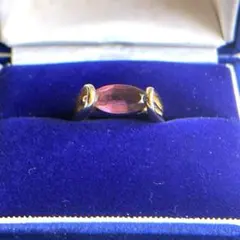 S*e様 12 ワイン系？　ゴールド　リング　指輪　レディース　遺品整理　金　ヴ