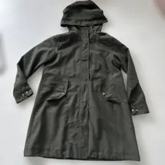 オリーブグリーン フード付きコート