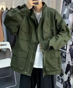 NEW GENTLEMAN マーべリック ビッグ ミリタリーブルゾンのサムネイル