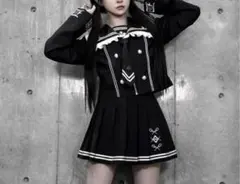 【REFLEM×DimMoire】ロゴ刺繍セーラーセットアップ