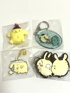 ちいかわ サンリオ うさぎ ポムポムプリン ガチャ ぺたんこマスコット グミ