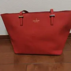 ケイトスペードニューヨーク A4収納可 トートバッグ オレンジ