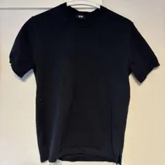 UNIQLO 半袖ニットセーター Sサイズ ネイビーグレー2枚セット