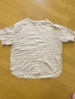 SPINNS 半袖Tシャツ ベージュ ラウンドヘム　Mサイズ