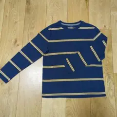 【美品】オールドネイビー ストライプ長袖Tシャツ 130cm