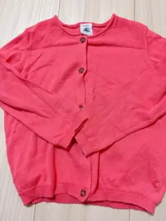 プチバトーピンクニットカーディガン 24m/86cm