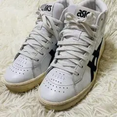 【ASICS】極美品 ハイカット レザー スニーカー 25cm GEL PTG