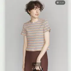 ビューティー&ユース★コットン マルチボーダー コンパクト Tシャツ