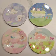 ディズニーストア購入　ufufy メラミンケーキプレート4枚セット　新品