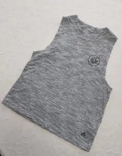 値下げ！[Reebok]リーボック レズミルズクロップド丈タンクトップ グレー