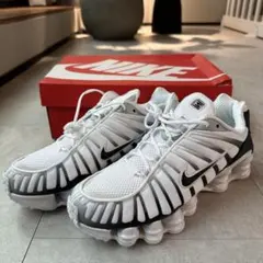 新品⭐️NIKE SHOX TL White Work Blue 26センチ - メルカリ
