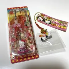 ハローキティ ご当地キティストラップ 赤富士・名古屋２個セット