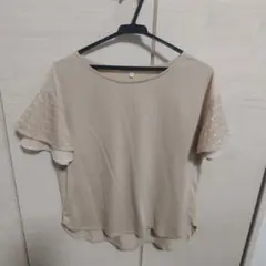 pink adobe レディース 半袖カットソー ベージュ Mサイズ　★美品★のサムネイル