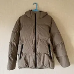 ブラウン ダウンジャケット フード付