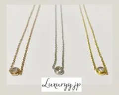 高品質 ヘビロテ ネックレス 一粒最高級ジルコニア 人気✨ サージカルステンレス