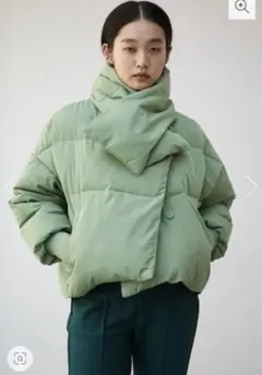 新品 AZUL by moussyスカーフ付き中綿ダウン