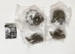 ART IN GASHAPON カエルの風神雷神像　木像2種セット　ガシャポン