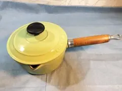 CHASSEUR シャスール 片手鍋 ソースパン グリーン色 木製ハンドルのサムネイル