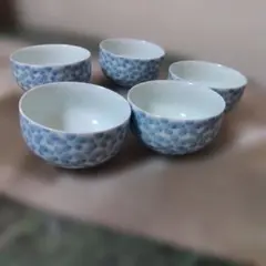 湯呑セット5ケ　梅柄