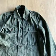 「値下げ」ユニクロ　ミリタリー　シャツ　カバーオール　ワーク　カーキ