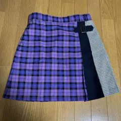 美品！GU GIRLS チェック柄スカート　150cm