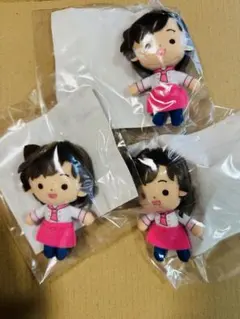 名探偵コナン ぬいぐるみ3体セット色紙3枚セット　セガラッキーくじ　毛利蘭